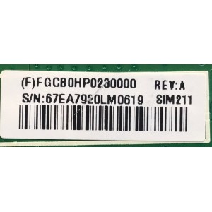 MAIN PARA MONITOR HP / NUMERO DE PARTE FGCB0HP023 / 715G7609-M01-000-0H4L / NUMERO DE PANEL LTM215HL01 / MODELO HSTND-8071-L